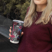 4th of July Graffiti Tumbler Cup with Statue of Liberty and American Independence Street Art Design - Wonder Print Shop