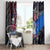 4th of July Graffiti Window Curtain with Statue of Liberty and American Independence Street Art Design - Wonder Print Shop