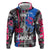 4th of July Graffiti Zip Hoodie with Statue of Liberty and American Independence Street Art Design - Wonder Print Shop
