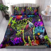 Graffiti Hip Hop Bedding Set with Neon Bear and Street Artist Panda Design - Wonder Print Shop