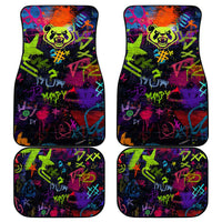 Graffiti Hip Hop Car Mats with Neon Bear and Street Artist Panda Design - Wonder Print Shop