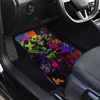 Graffiti Hip Hop Car Mats with Neon Bear and Street Artist Panda Design - Wonder Print Shop