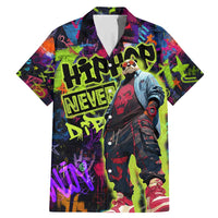 Graffiti Hip Hop Family Matching Mermaid Dress and Hawaiian Shirt with Neon Bear and Street Artist Panda Design - Wonder Print Shop