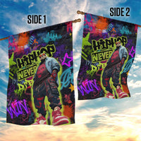 Graffiti Hip Hop Garden Flag with Neon Bear and Street Artist Panda Design - Wonder Print Shop