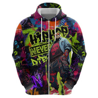 Graffiti Hip Hop Hoodie with Neon Bear and Street Artist Panda Design - Wonder Print Shop