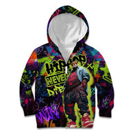 Graffiti Hip Hop Kid Hoodie with Neon Bear and Street Artist Panda Design - Wonder Print Shop