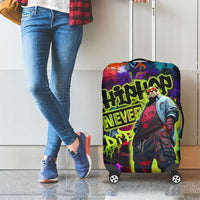Graffiti Hip Hop Luggage Cover with Neon Bear and Street Artist Panda Design - Wonder Print Shop