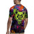Graffiti Hip Hop Rugby Jersey with Neon Bear and Street Artist Panda Design - Wonder Print Shop