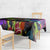 Graffiti Hip Hop Tablecloth with Neon Bear and Street Artist Panda Design - Wonder Print Shop