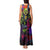 Graffiti Hip Hop Tank Maxi Dress with Neon Bear and Street Artist Panda Design - Wonder Print Shop