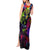 Graffiti Hip Hop Tank Maxi Dress with Neon Bear and Street Artist Panda Design - Wonder Print Shop