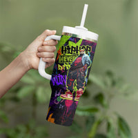 Graffiti Hip Hop Tumbler With Handle with Neon Bear and Street Artist Panda Design - Wonder Print Shop