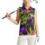 Graffiti Hip Hop Women Sleeveless Polo Shirt with Neon Bear and Street Artist Panda Design - Wonder Print Shop
