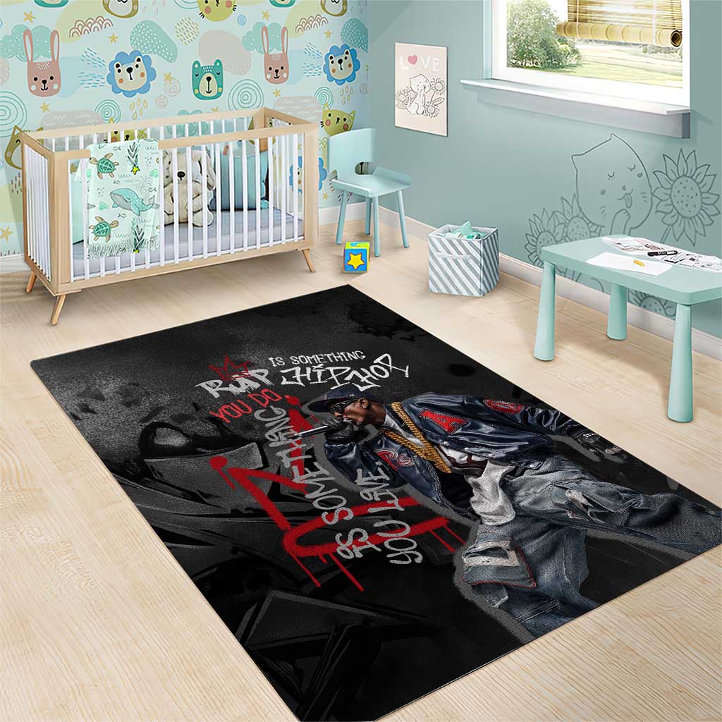 Rap Star Streetwear Area Rug with Graffiti Lettering and Hip Hop - Wonder Print Shop