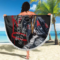Rap Star Streetwear Beach Blanket with Graffiti Lettering and Hip Hop - Wonder Print Shop