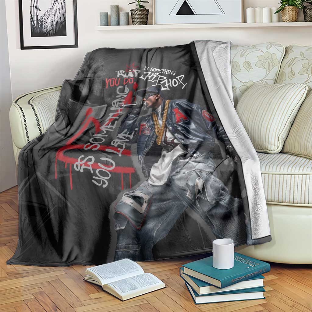 Rap Star Streetwear Blanket with Graffiti Lettering and Hip Hop - Wonder Print Shop