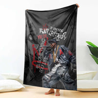 Rap Star Streetwear Blanket with Graffiti Lettering and Hip Hop - Wonder Print Shop