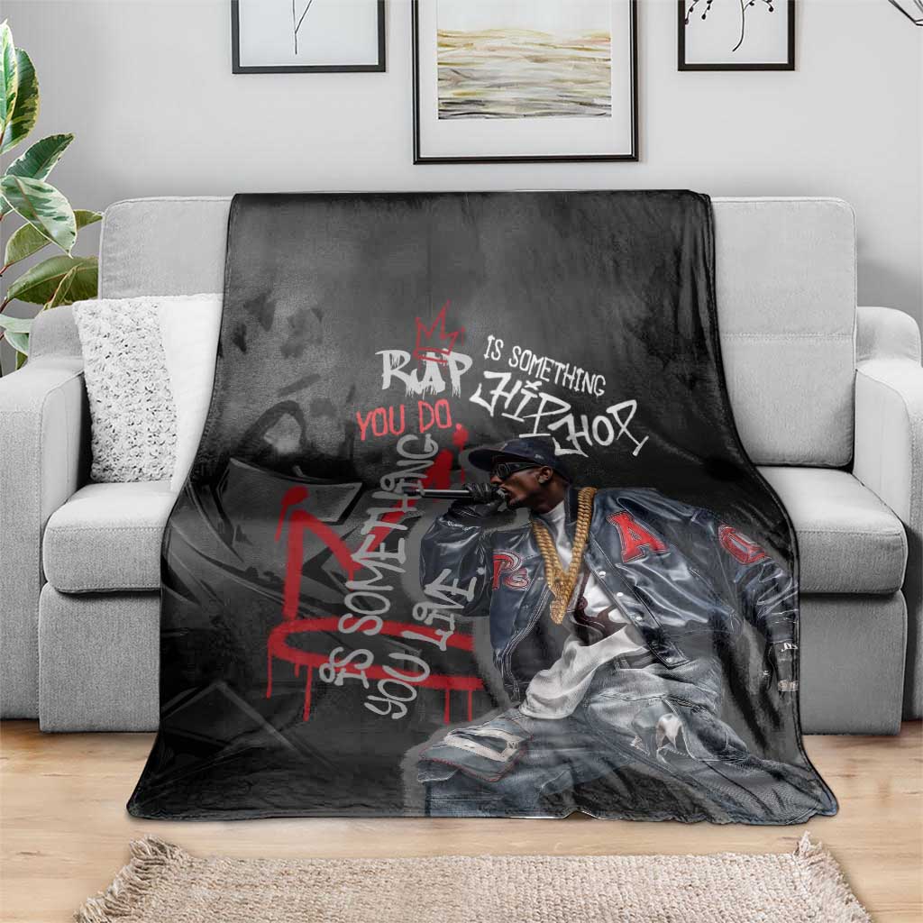 Rap Star Streetwear Blanket with Graffiti Lettering and Hip Hop - Wonder Print Shop