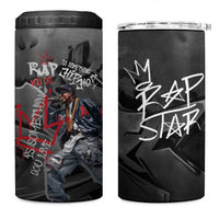 Rap Star Streetwear 4 in 1 Can Cooler Tumbler with Graffiti Lettering and Hip Hop - Wonder Print Shop
