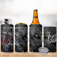 Rap Star Streetwear 4 in 1 Can Cooler Tumbler with Graffiti Lettering and Hip Hop - Wonder Print Shop