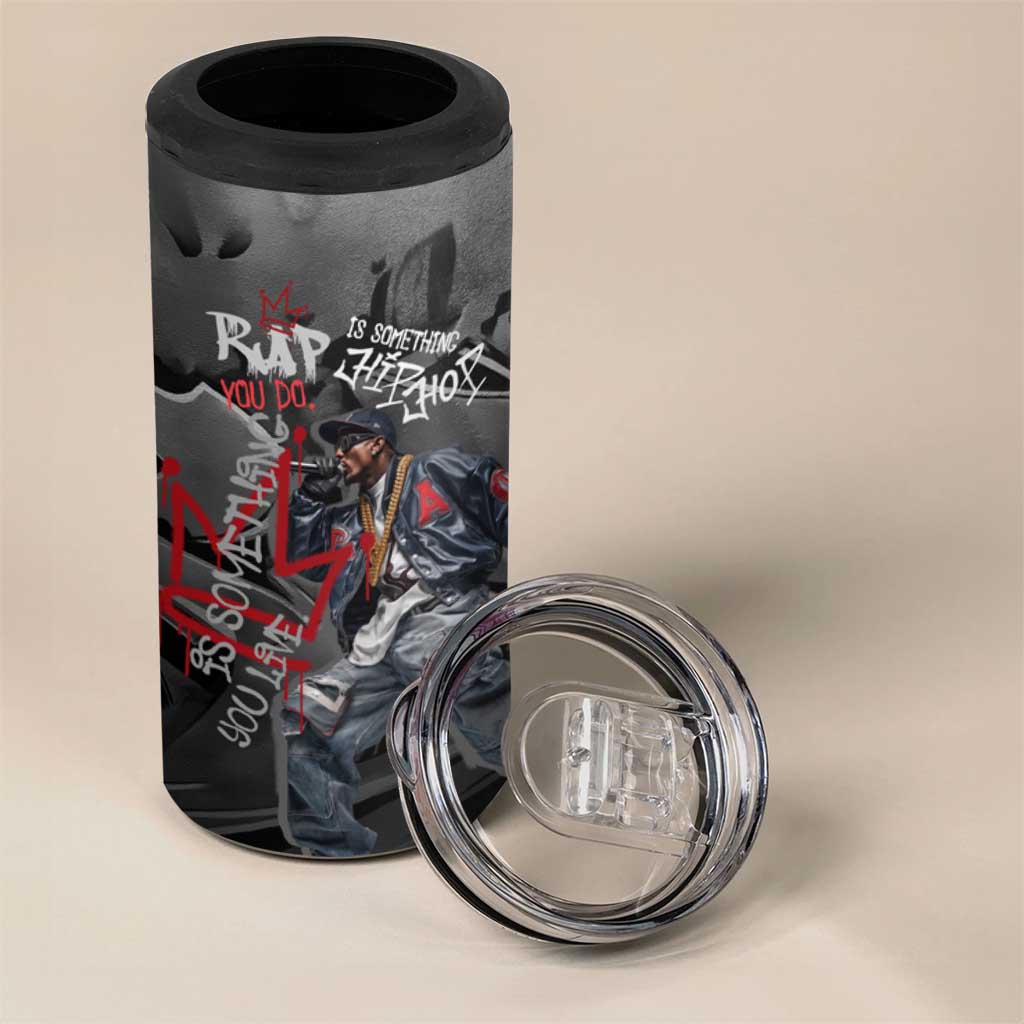 Rap Star Streetwear 4 in 1 Can Cooler Tumbler with Graffiti Lettering and Hip Hop - Wonder Print Shop