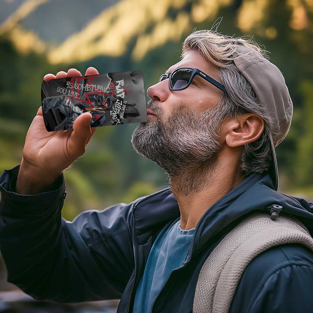 Rap Star Streetwear 4 in 1 Can Cooler Tumbler with Graffiti Lettering and Hip Hop - Wonder Print Shop