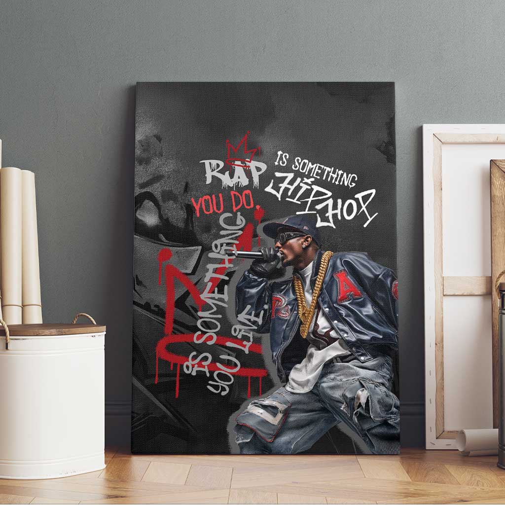 Rap Star Streetwear Canvas Wall Art with Graffiti Lettering and Hip Hop - Wonder Print Shop