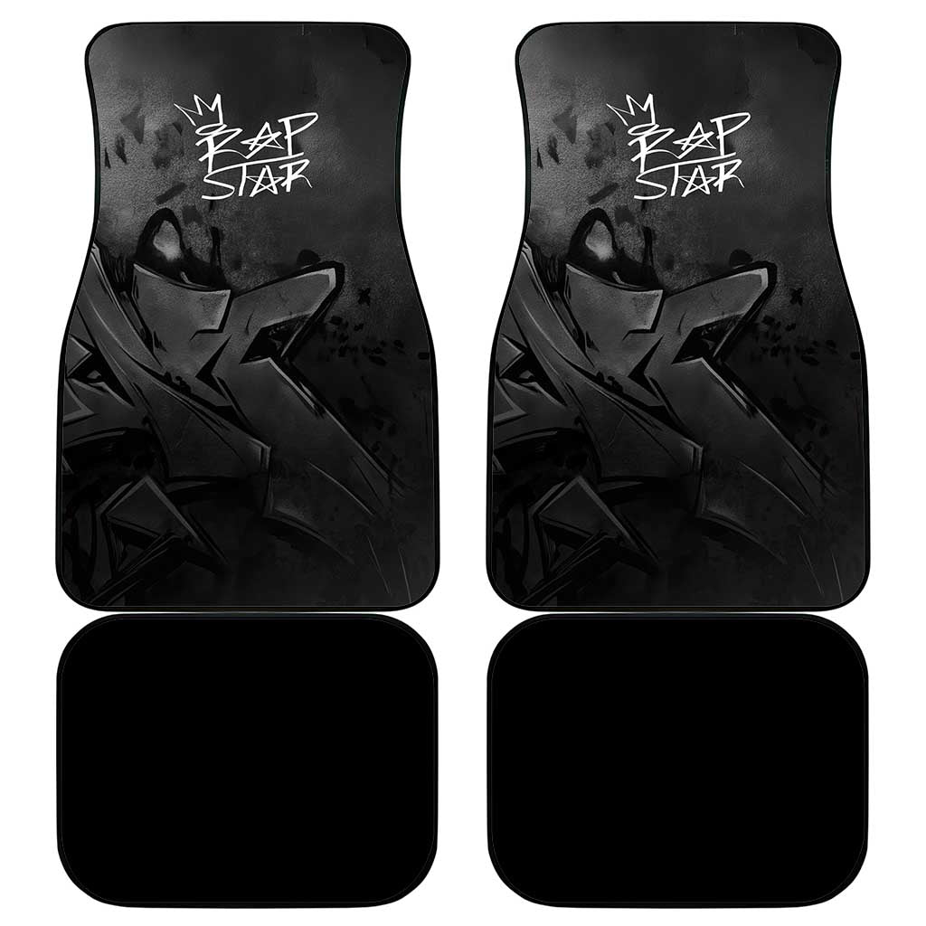 Rap Star Streetwear Car Mats with Graffiti Lettering and Hip Hop - Wonder Print Shop