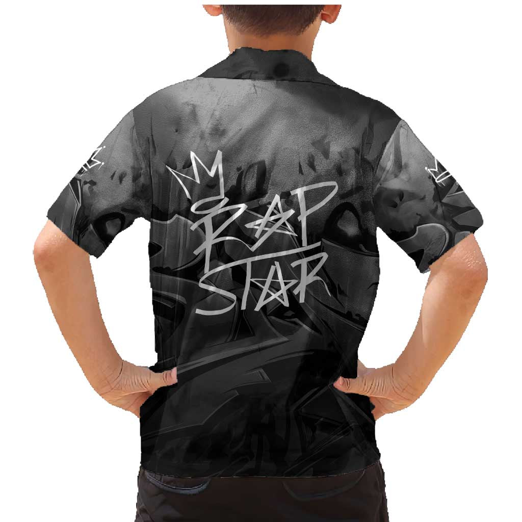 Rap Star Streetwear Family Matching Mermaid Dress and Hawaiian Shirt with Graffiti Lettering and Hip Hop - Wonder Print Shop