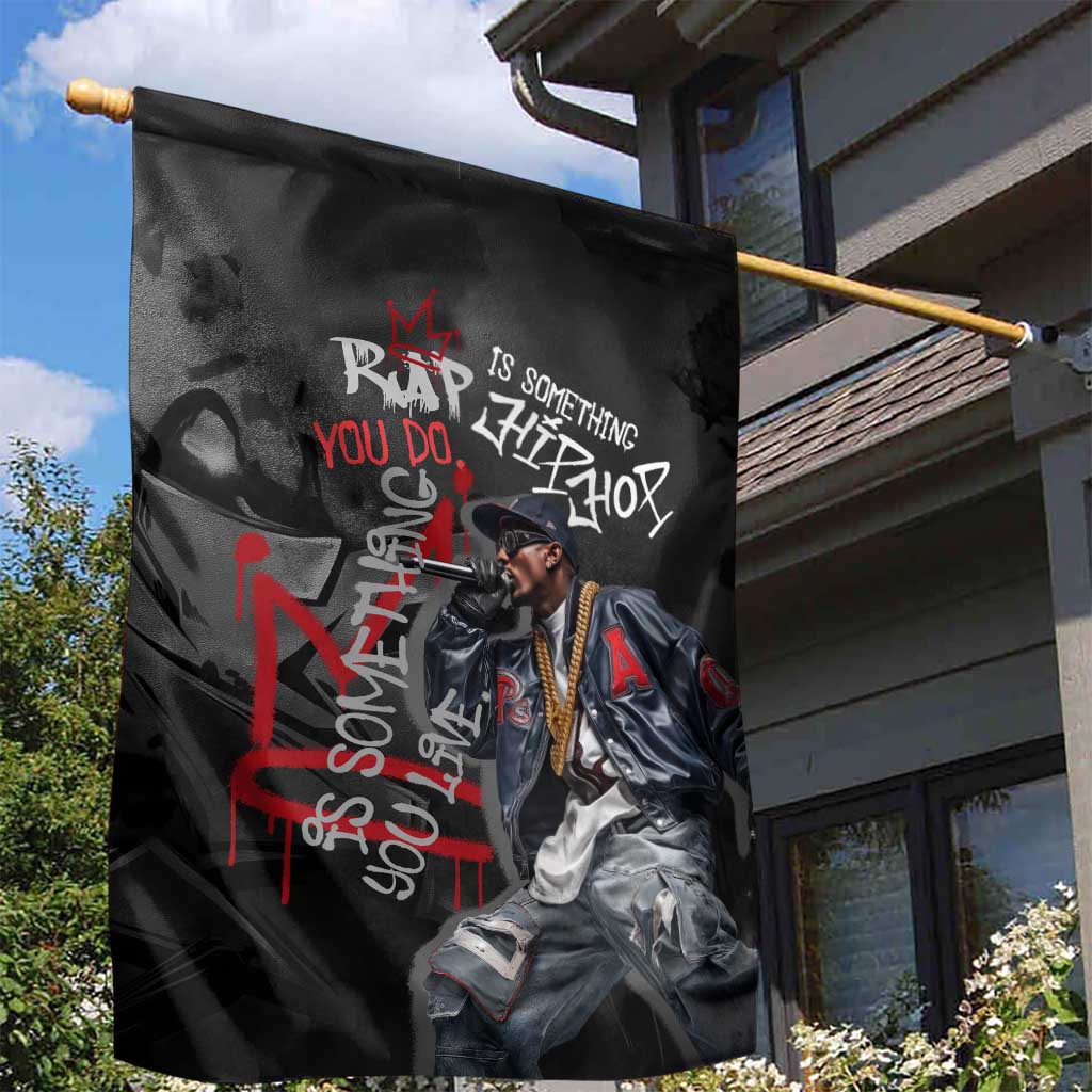 Rap Star Streetwear Garden Flag with Graffiti Lettering and Hip Hop - Wonder Print Shop