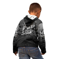 Rap Star Streetwear Kid Hoodie with Graffiti Lettering and Hip Hop - Wonder Print Shop