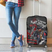Rap Star Streetwear Luggage Cover with Graffiti Lettering and Hip Hop - Wonder Print Shop