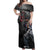 Rap Star Streetwear Off Shoulder Maxi Dress with Graffiti Lettering and Hip Hop - Wonder Print Shop