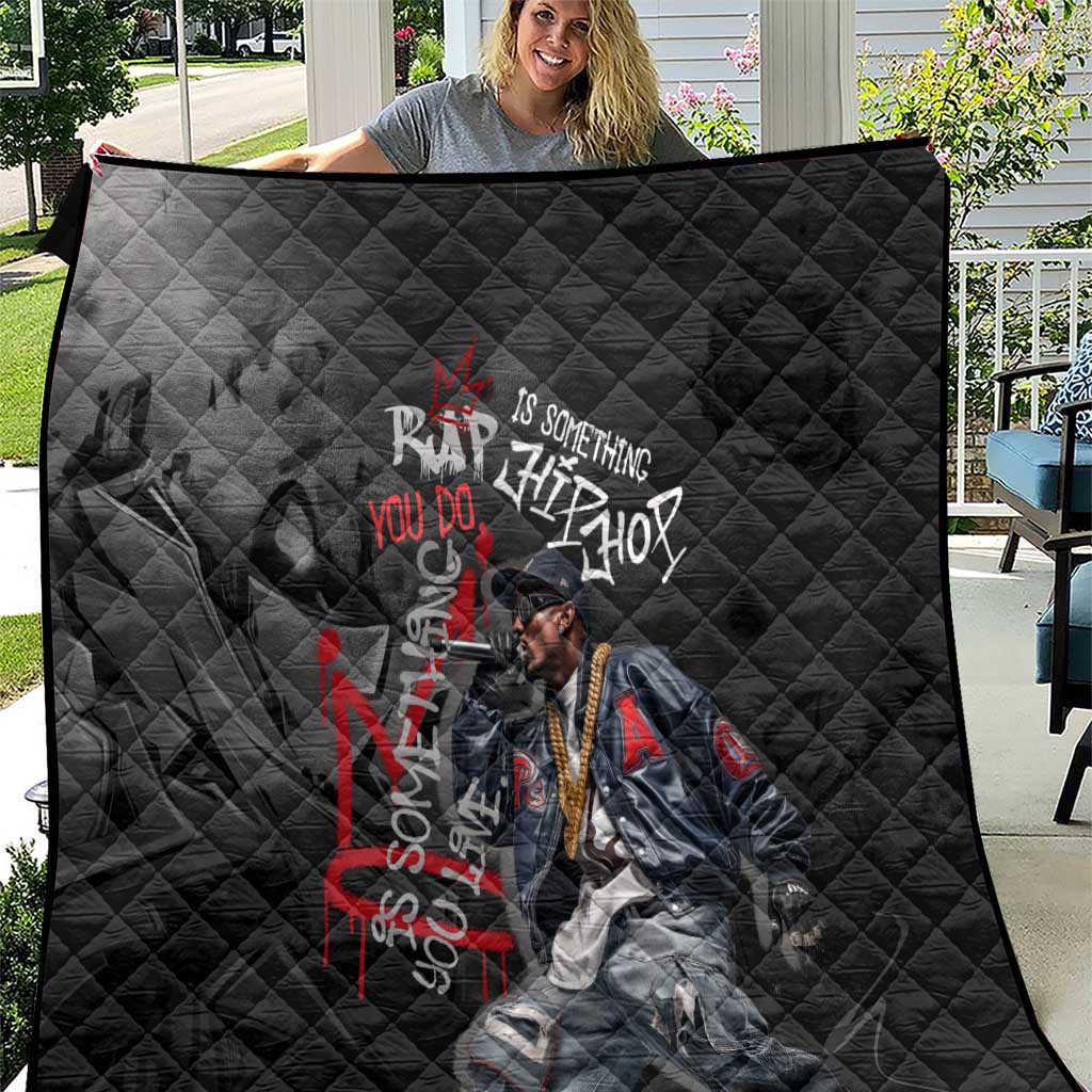 Rap Star Streetwear Quilt with Graffiti Lettering and Hip Hop - Wonder Print Shop