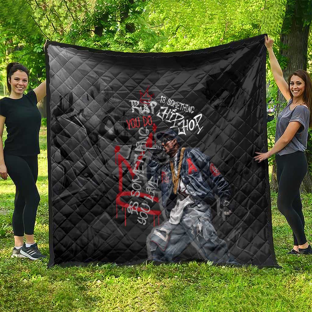 Rap Star Streetwear Quilt with Graffiti Lettering and Hip Hop - Wonder Print Shop