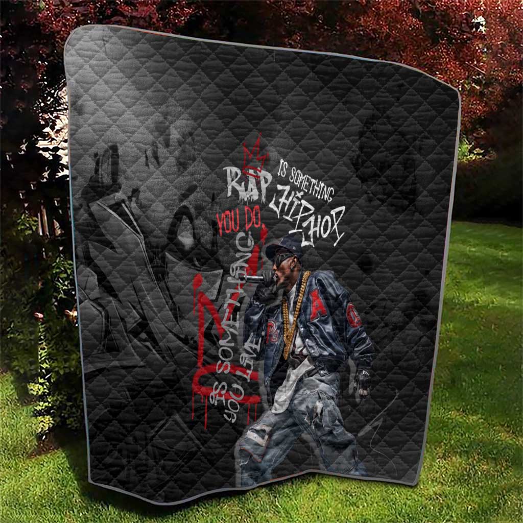 Rap Star Streetwear Quilt with Graffiti Lettering and Hip Hop - Wonder Print Shop