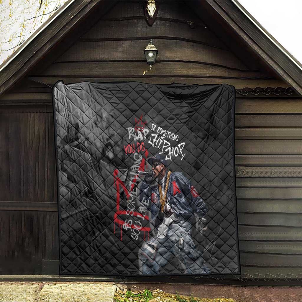 Rap Star Streetwear Quilt with Graffiti Lettering and Hip Hop - Wonder Print Shop