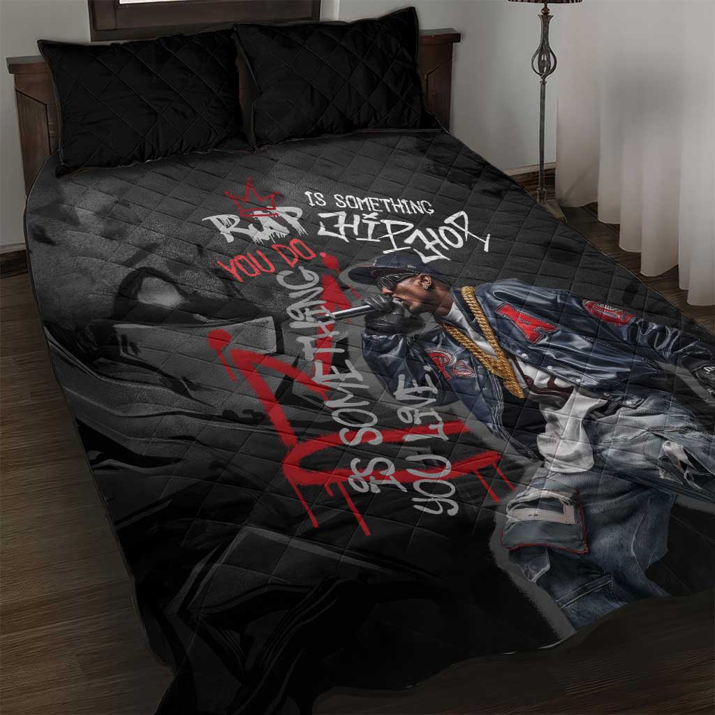 Rap Star Streetwear Quilt Bed Set with Graffiti Lettering and Hip Hop - Wonder Print Shop