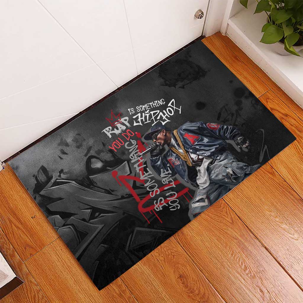 Rap Star Streetwear Rubber Doormat with Graffiti Lettering and Hip Hop - Wonder Print Shop
