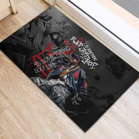 Rap Star Streetwear Rubber Doormat with Graffiti Lettering and Hip Hop - Wonder Print Shop