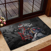 Rap Star Streetwear Rubber Doormat with Graffiti Lettering and Hip Hop - Wonder Print Shop