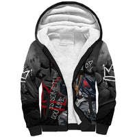 Rap Star Streetwear Sherpa Hoodie with Graffiti Lettering and Hip Hop - Wonder Print Shop