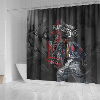 Rap Star Streetwear Shower Curtain with Graffiti Lettering and Hip Hop - Wonder Print Shop