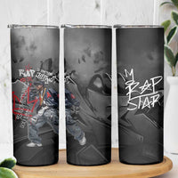 Rap Star Streetwear Skinny Tumbler with Graffiti Lettering and Hip Hop - Wonder Print Shop