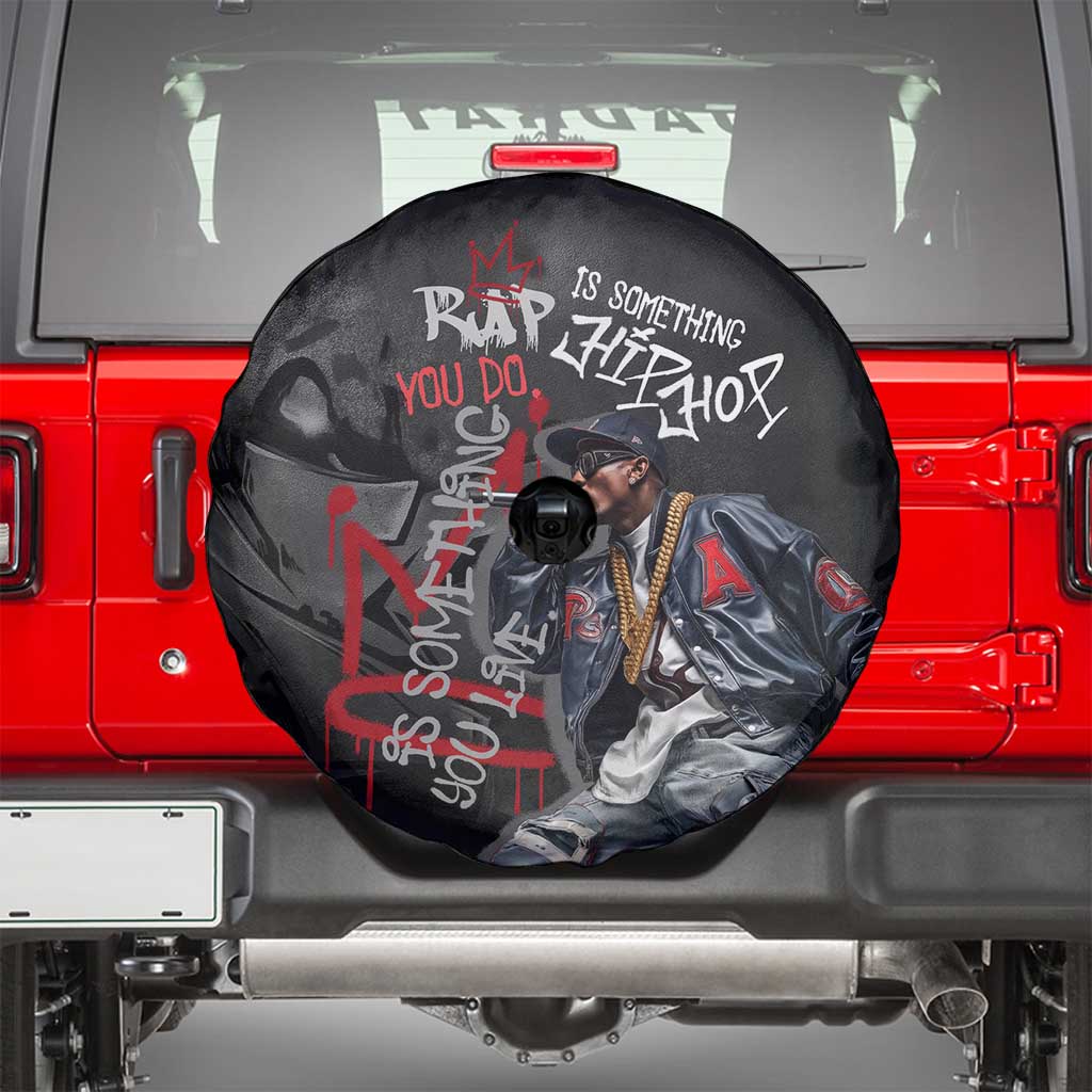 Rap Star Streetwear Spare Tire Cover with Graffiti Lettering and Hip Hop - Wonder Print Shop