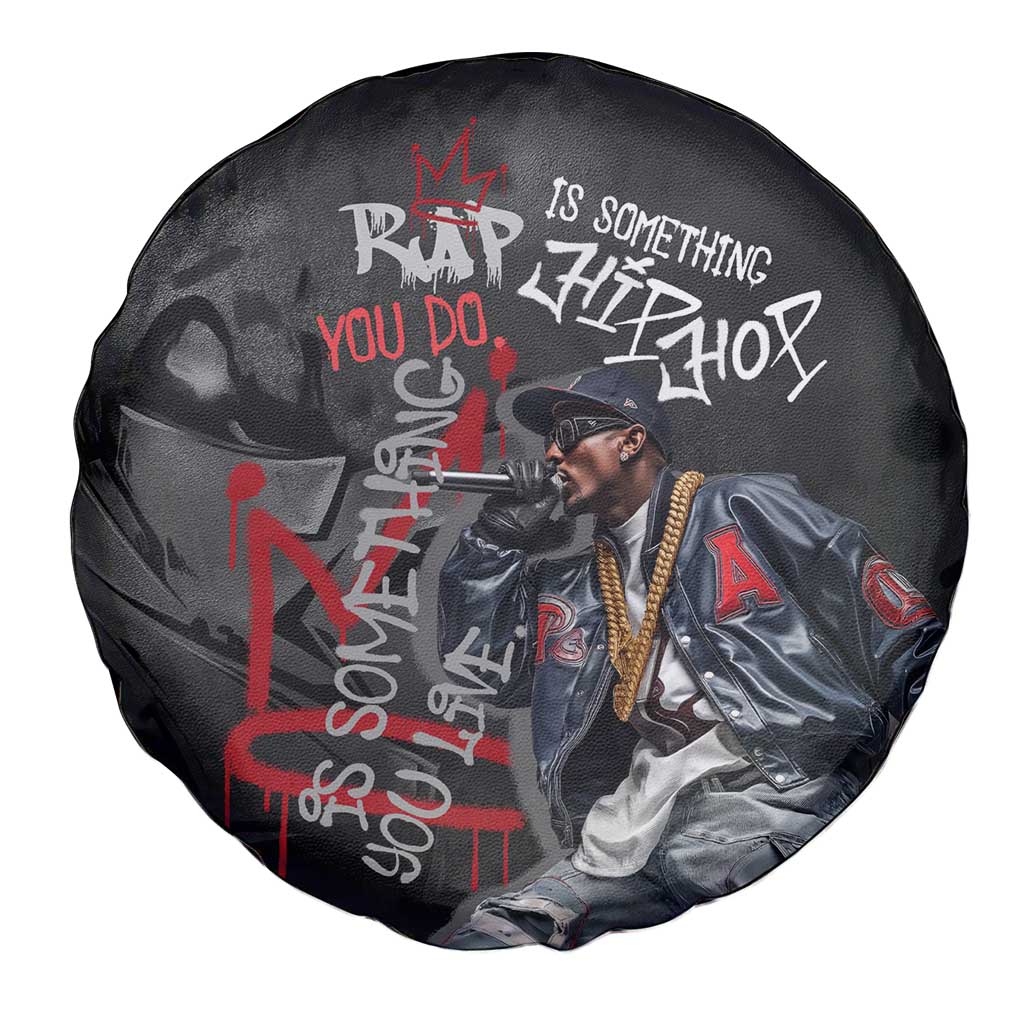 Rap Star Streetwear Spare Tire Cover with Graffiti Lettering and Hip Hop - Wonder Print Shop