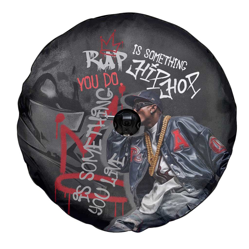 Rap Star Streetwear Spare Tire Cover with Graffiti Lettering and Hip Hop - Wonder Print Shop