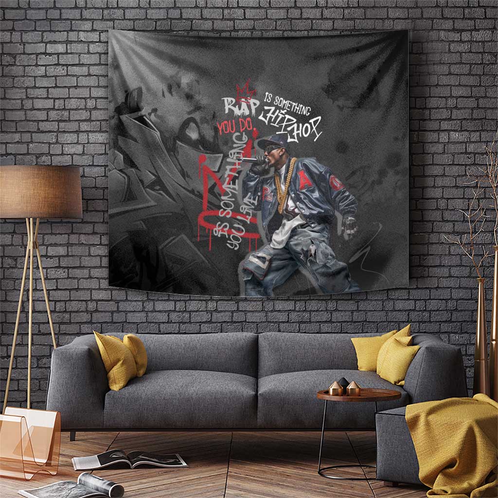 Rap Star Streetwear Tapestry with Graffiti Lettering and Hip Hop - Wonder Print Shop