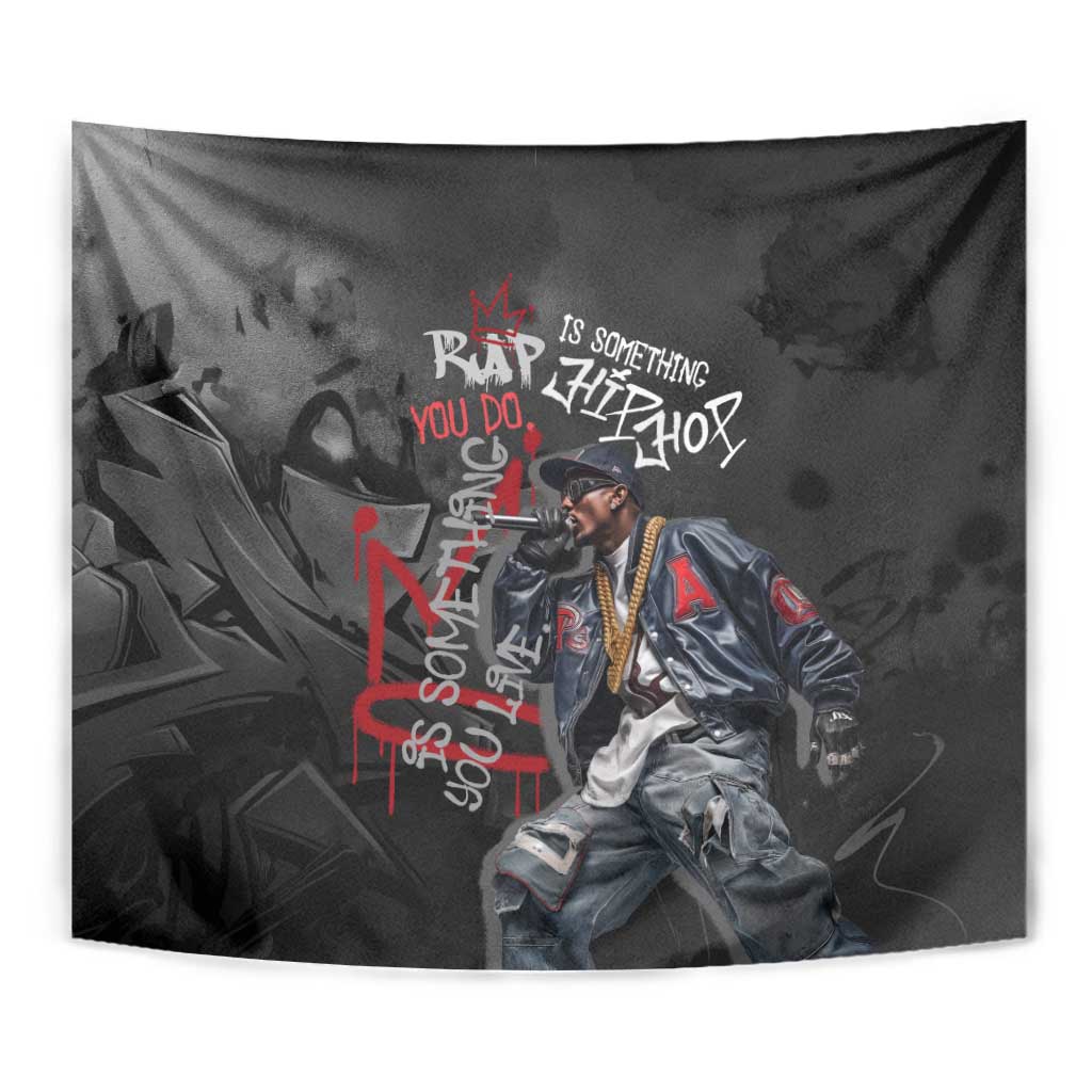 Rap Star Streetwear Tapestry with Graffiti Lettering and Hip Hop - Wonder Print Shop
