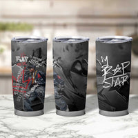 Rap Star Streetwear Tumbler Cup with Graffiti Lettering and Hip Hop - Wonder Print Shop